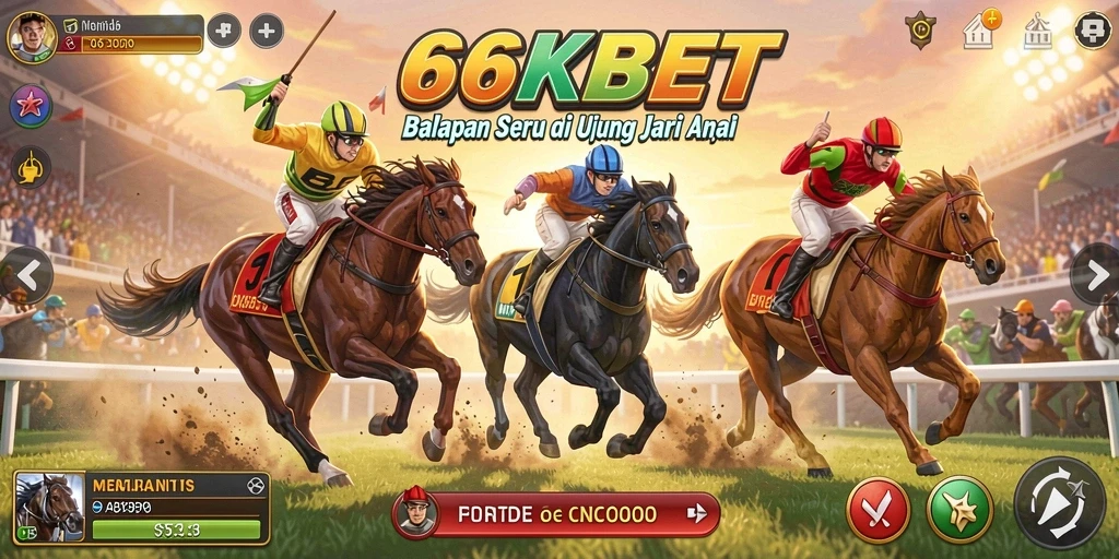 Gameplay menegangkan dalam balapan cepat dan seru.