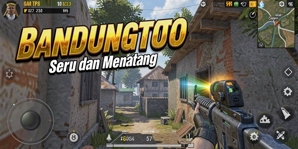 Tampilan seru gameplay BANDUNGTOTO dalam pertempuran TPS.