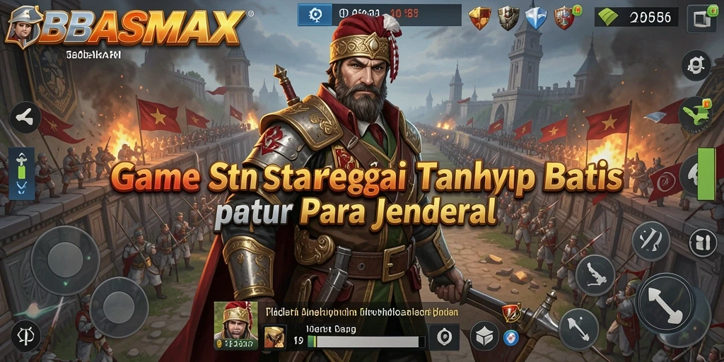 Tampilan gameplay strategis yang mendebarkan dalam BEBASMAX.