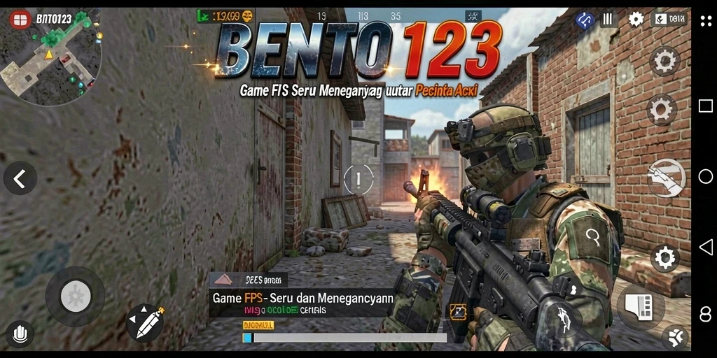 Tampilan gameplay intens BENTO123 yang menguji keterampilan FPS.