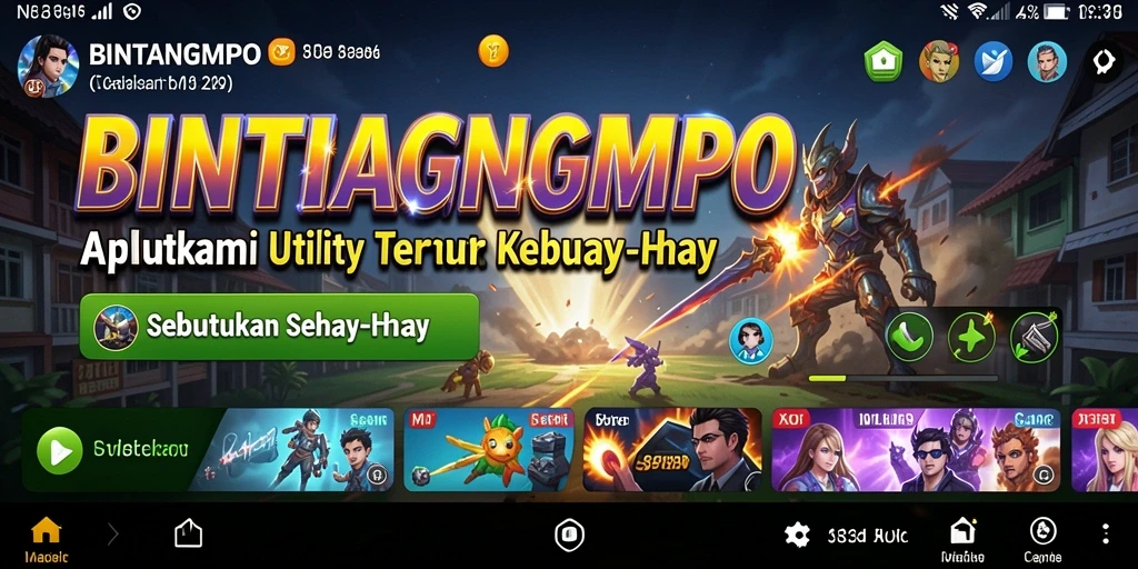 Tampilan antarmuka BINTANGMPO yang sederhana dan intuitif.