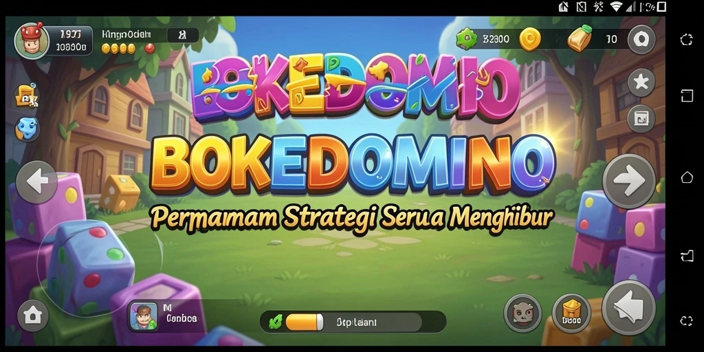 Tampilan gameplay seru dan interaktif di BOKEDOMINO.