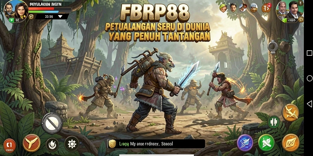 Screenshot FBRP88 menunjukkan gameplay seru dan lingkungan petualangan yang menantang.