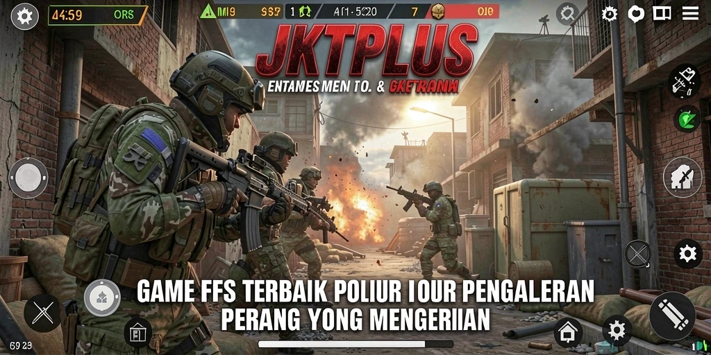 Gameplay seru dengan aksi tembak-menembak yang mendebarkan di JKTPLUS.