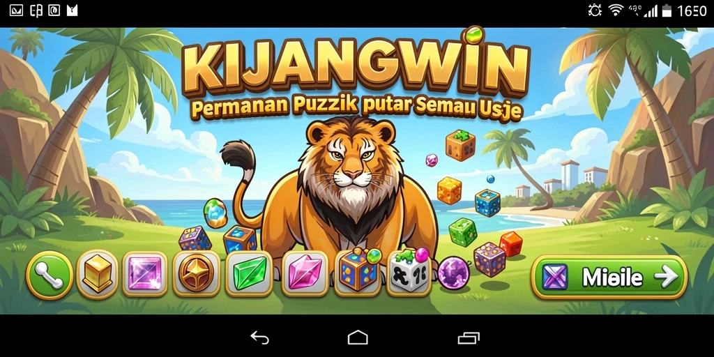 Screenshot gameplay KIJANGWIN menampilkan teka-teki yang menantang.