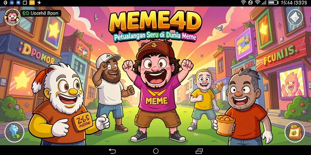 Tampilan menarik dari gameplay seru MEME4D.