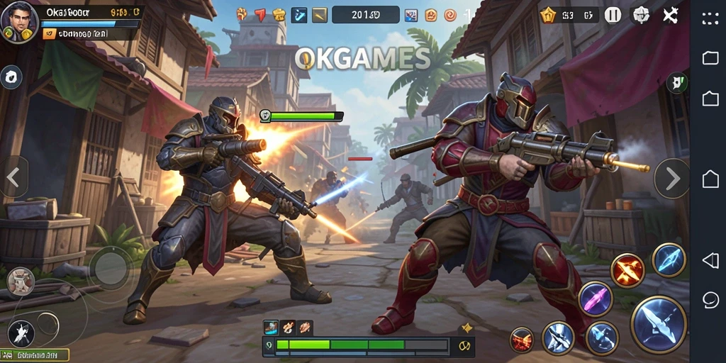Tangkapan layar dari gameplay strategis OKGAMES yang mendebarkan.