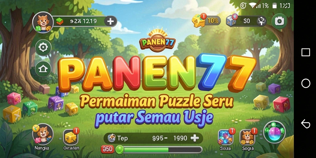 Screenshot utama PANEN77 menampilkan gameplay Puzzle yang menarik dan menantang.
