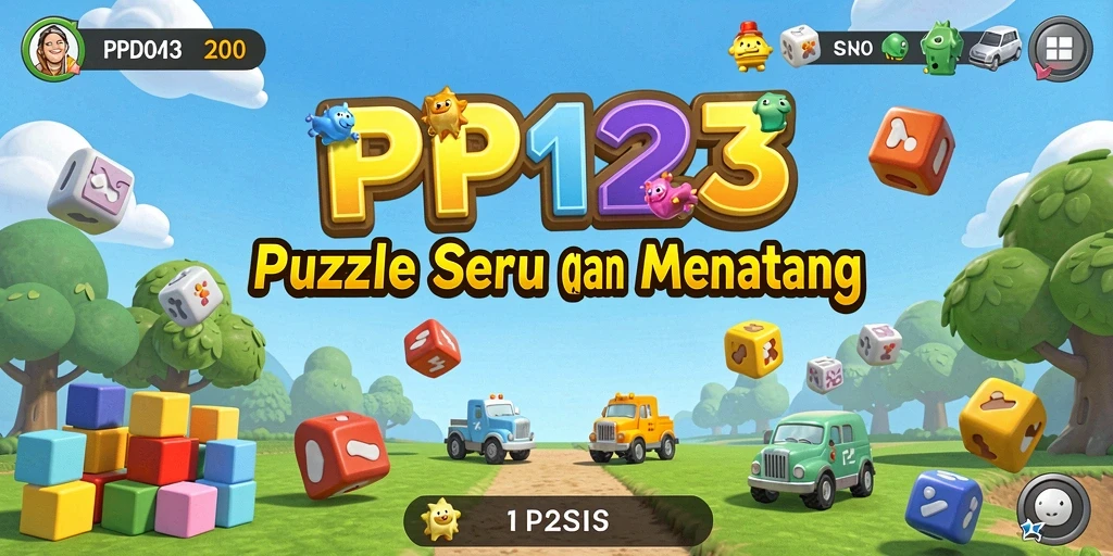 Tampilan gameplay PP123 yang penuh tantangan dan keseruan puzzle.