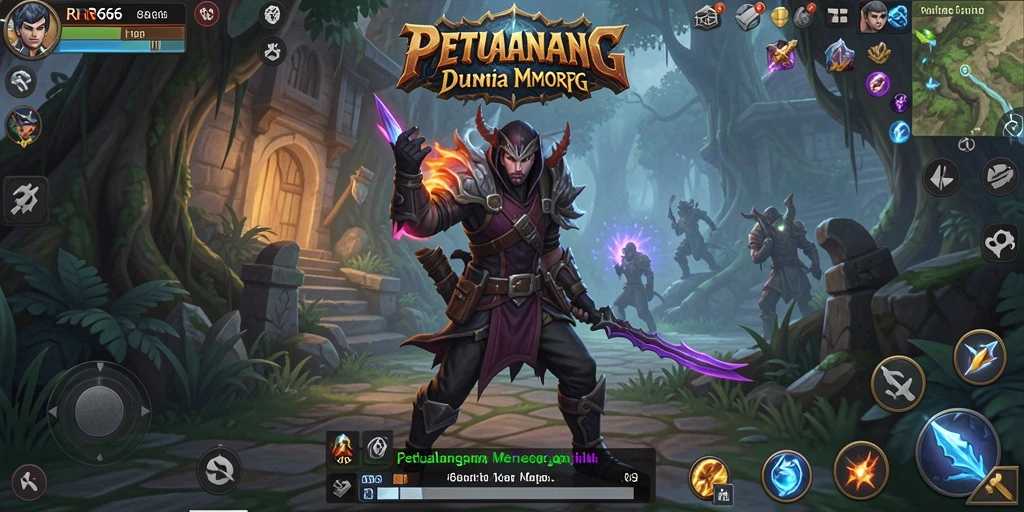 Screenshot gameplay <strong>RR666</strong> yang menampilkan aksi pertarungan multiplayer yang seru.