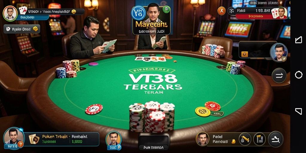 Tampilan screenshot VT38 yang menangkap keseruan gameplay poker.